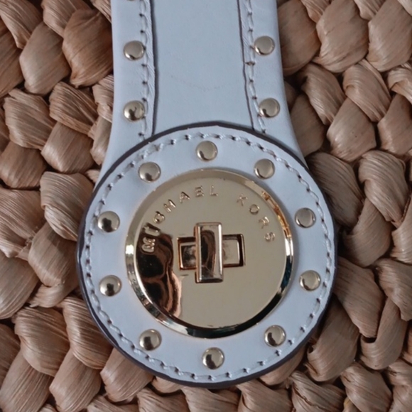 Michael Kors straw handbag GUC - Picture 5 of 14